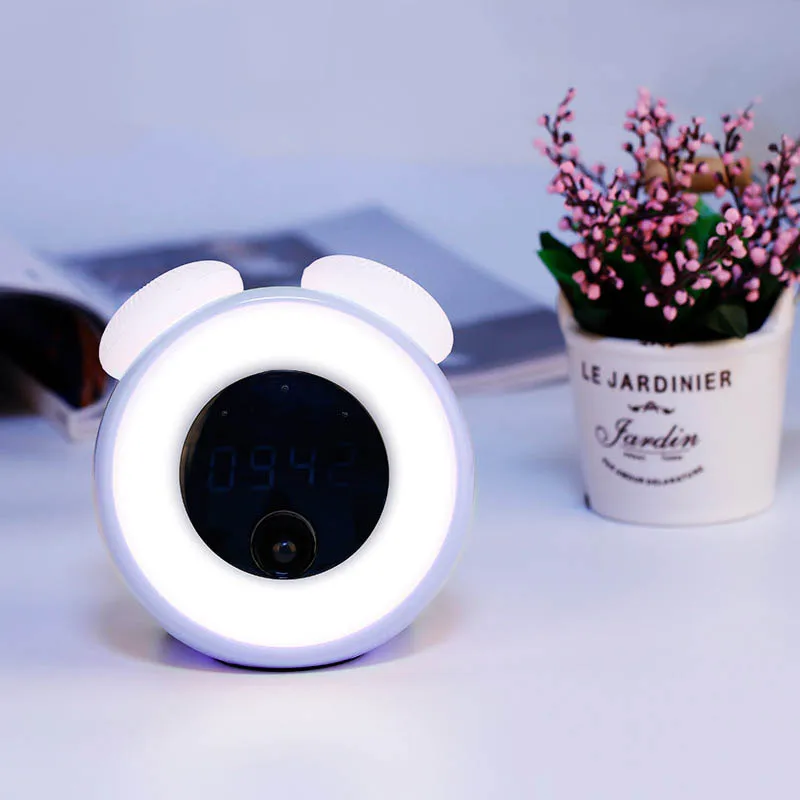 Электронные светодиодсветодиодный милые часы будильник светильник USB зарядка