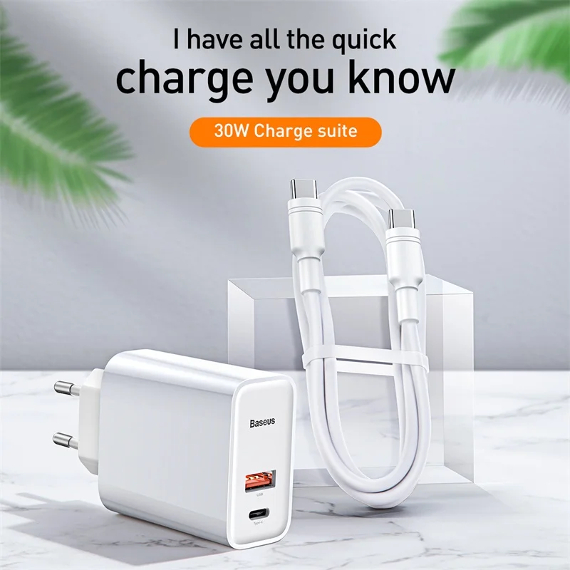 Baseus Quick Charge 4.0 3.0 USB Charger For iPhone Xiaomi Samsung Huawei SCP QC4.0 QC3.0 QC C PD Fast Wall Mobile Phone | Мобильные