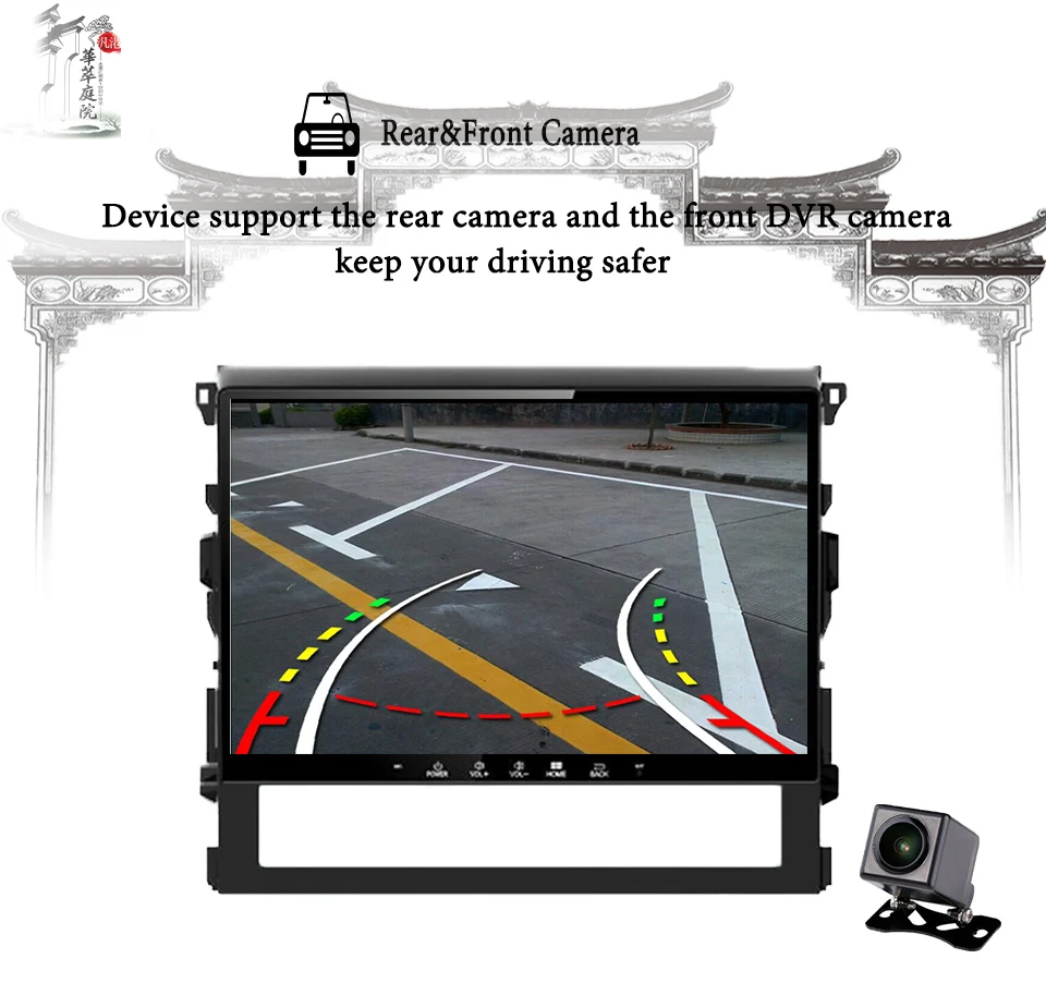 Автомобильный DVD плеер с GPS навигацией 4 Гб 64 ПЗУ 8 ядер Android 10 0 для Toyota Land Cruiser 200 LC200