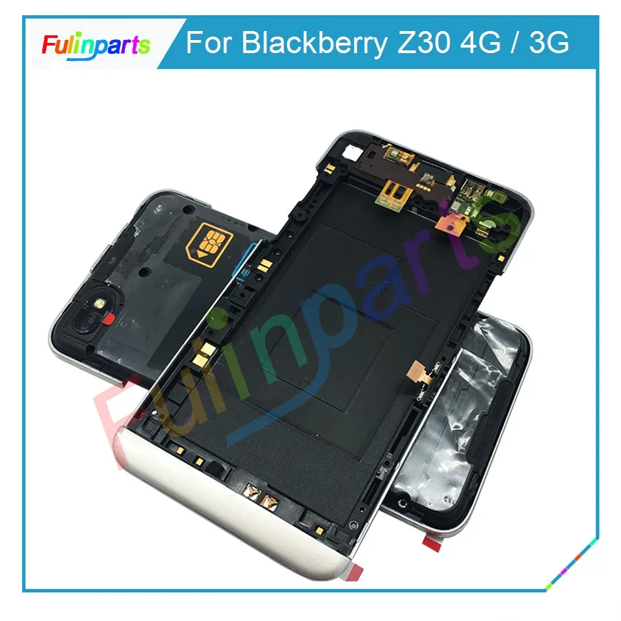 Для Blackberry Z30 4G/3G средняя рамка Корпус Шасси с кнопкой питания гибкий кабель в