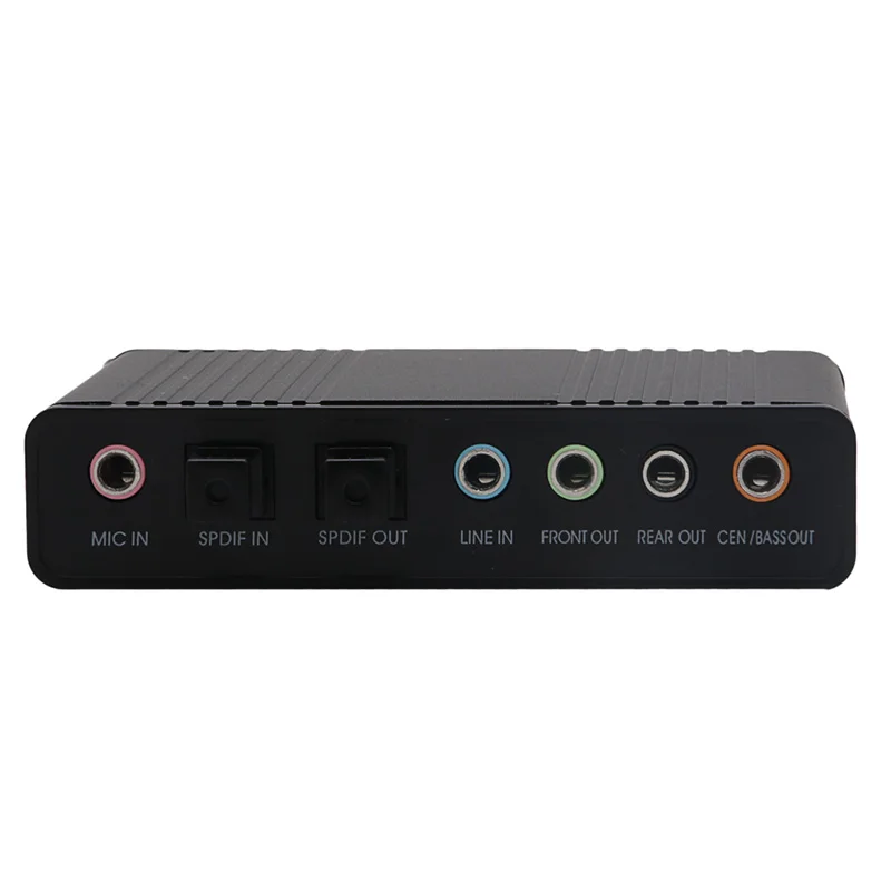 USB 5 1 канальный Внешний Оптический Аудио волоконная Звуковая карта S/PDIF для