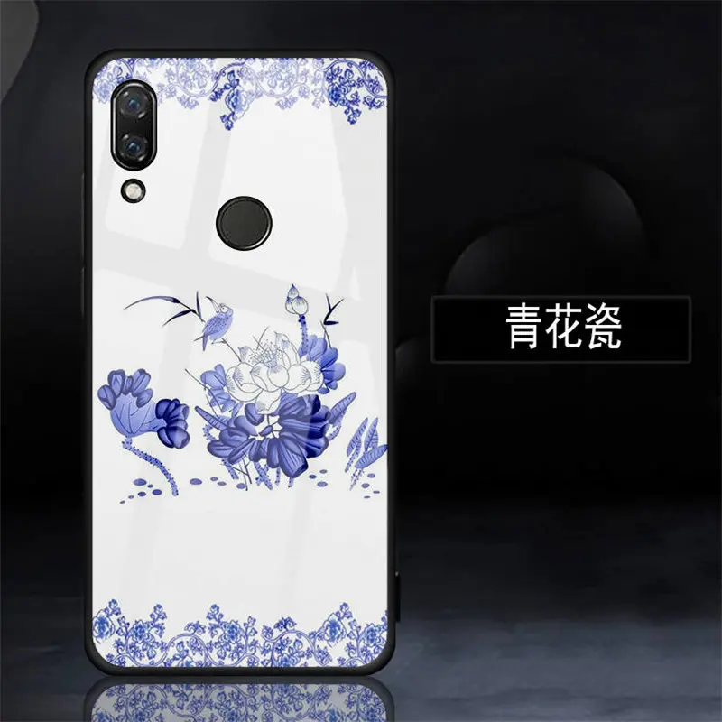Цветной чехол из закаленного стекла для Xiaomi Redmi Note 7 накладка 5 6 Pro Plus S2 5A 6A