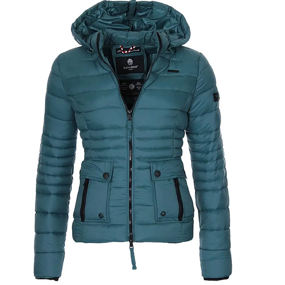 

ZOGAA Spring Women's Parkas Thin Slim Fit Cotton Coats Puffer Jacket Parka Women Fashion Solid Hooded Coat Solid Women Parkas