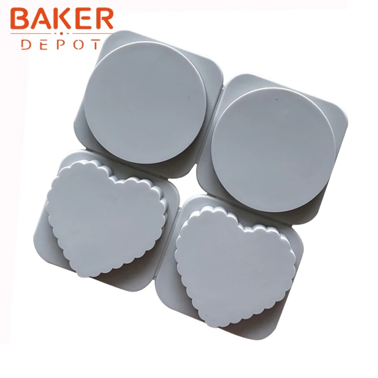 BAKER DEPOT 4 отверстия силиконовой формы для ручной работы торта печенья