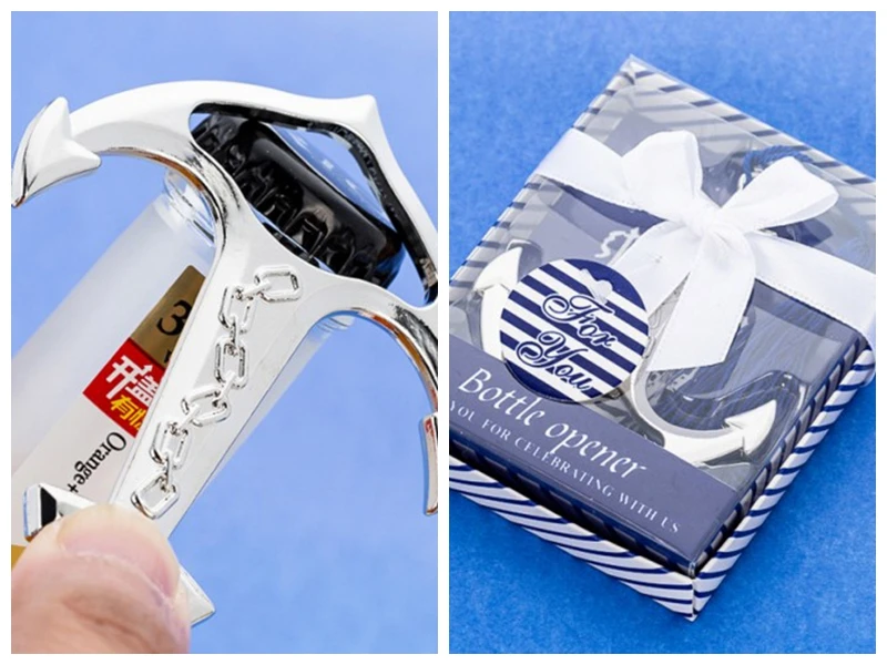 (25 Pieces/lot) Beach themed event and Party favors of Nautical Anchor Bottle Opener for Bridal shower decoration gifts | Дом и сад