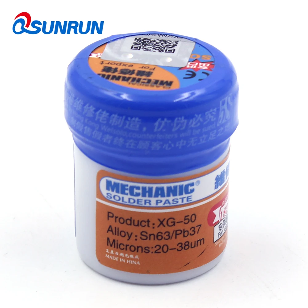 Qsunrun 1 шт. SODIAL (R)/механика состоящий из пайка паяльная паста XG 50 38 г Sn63/Pb37 25