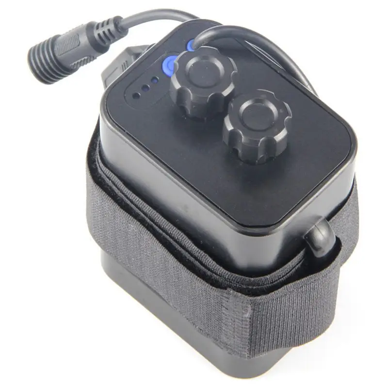 HOT-6 section 18650 waterproof battery case pack 5VUSB/8.4VDC dual interface box |