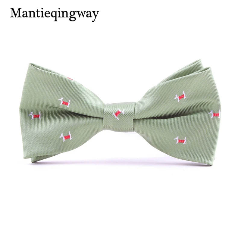 Mantieqingway/галстук-бабочка с рисунком лося из мультфильма; галстук-бабочка из полиэстера для мальчиков; повседневные Галстуки с бантом; галстуки-бабочки; рождественские детские аксессуары галстук-бабочка