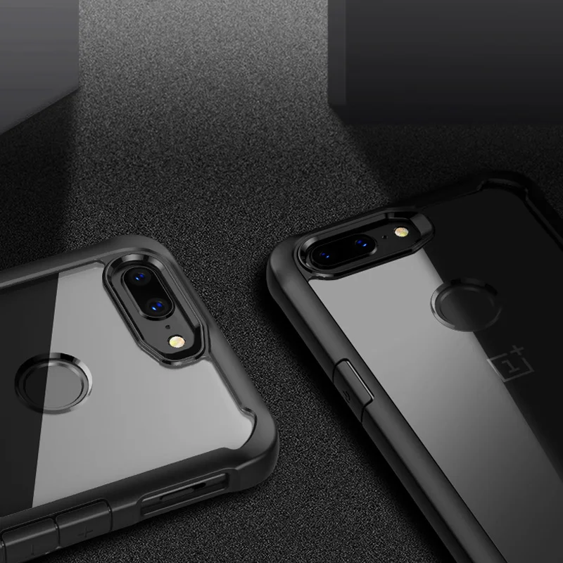 Luooyd антидетонационных чехол для OnePlus 5 т прозрачный ПММА и ТПУ силиконовый Коке