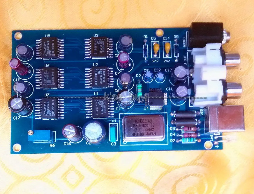 Hi Fi 6X TDA1543 параллельный звуковой декодер DAC PC USB внешняя звуковая карта|card kit|card