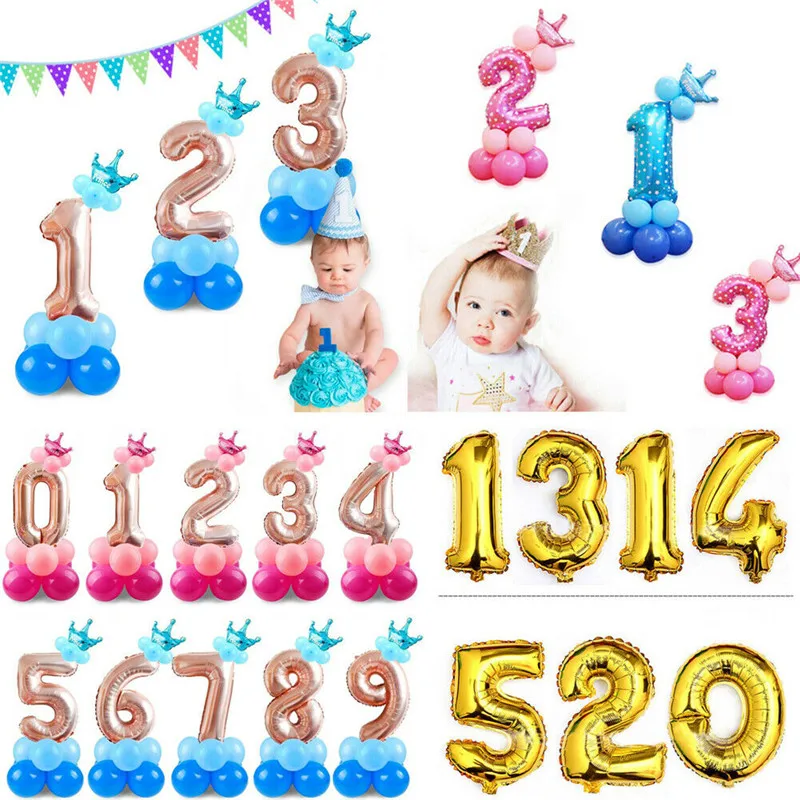Фирменная Новинка гигантские надувные воздушные шары из фольги в виде цифр гелия