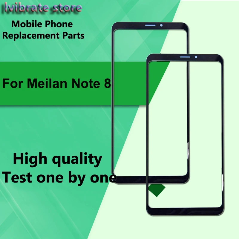 100% новый проверенный сенсорный экран Meilan Note8 внешняя панель для Mei zu Note 8 M822Q