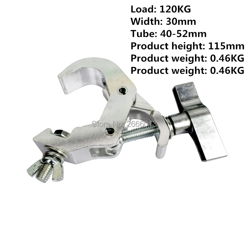

20pcs Aluminum Alloy Stage Lighting Clamp Stage Light Hook For Beam Moving Head Light Par Light Spotlight Fits 40-52mm OD Tube
