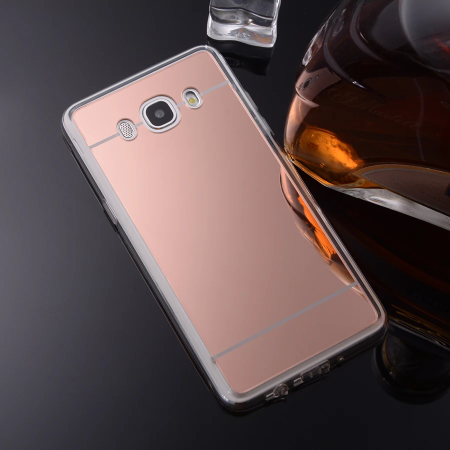 Зеркальный чехол для samsung Galaxy J1 J3 J5 J7 2016 Ace Мягкий ТПУ задняя крышка s J120 J2 J510F SM J710F
