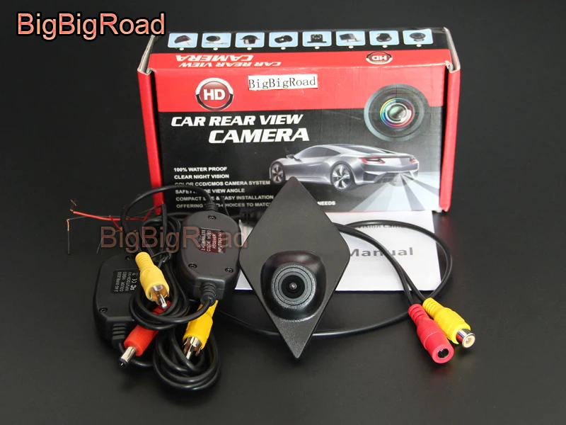 BigBigRoad для Renault Koleos Kadjar CCD автомобиль вид спереди Логотип Камера Cam Водонепроницаемый Ночное видение