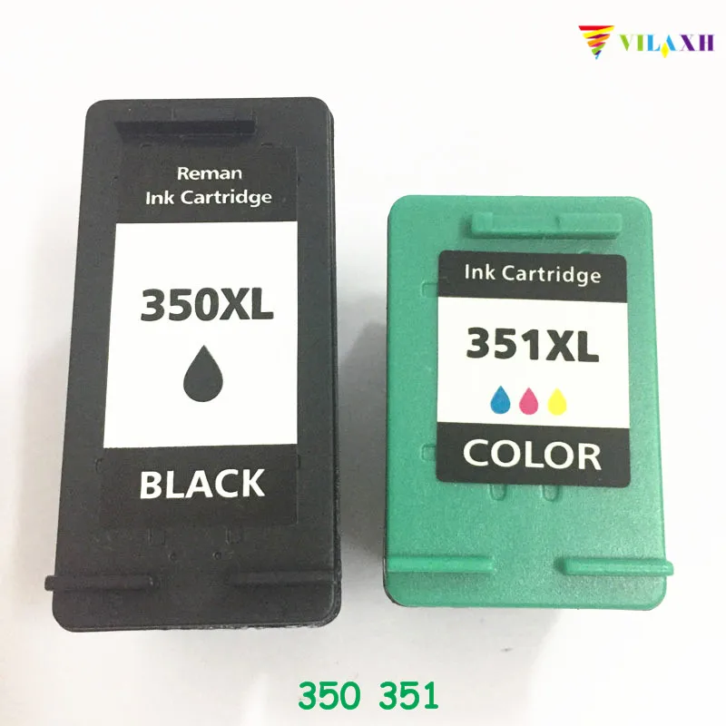 Совместимый сменный чернильный картридж vilaxh 350XL 351XL для принтера HP 350 351 xl Photosmart C4200