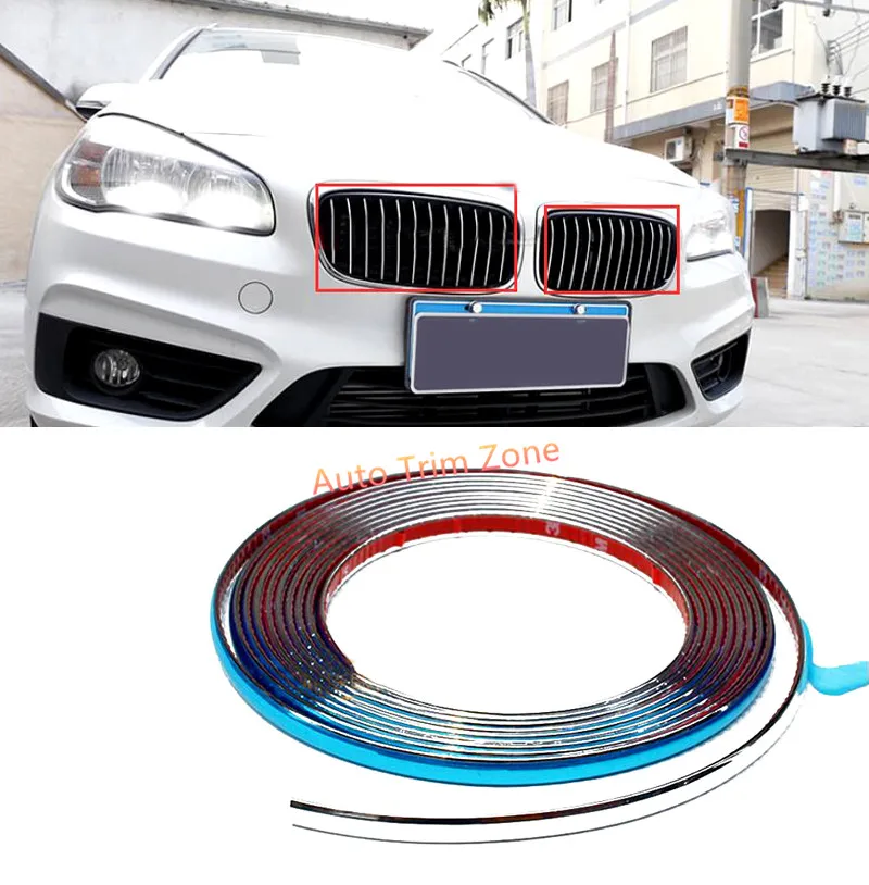 Для BMW 2 серии Active/ Gran Tourer F45 F46 2015 2019 ABS пластик DIY Хромированная передняя решетка