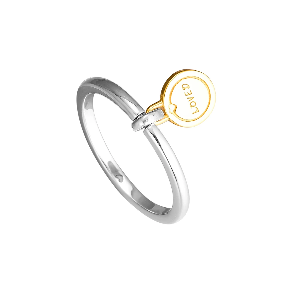 CKK кольцо медальон из любовные кольца для мужчин и женщин Anillos Mujer 925 Серебро