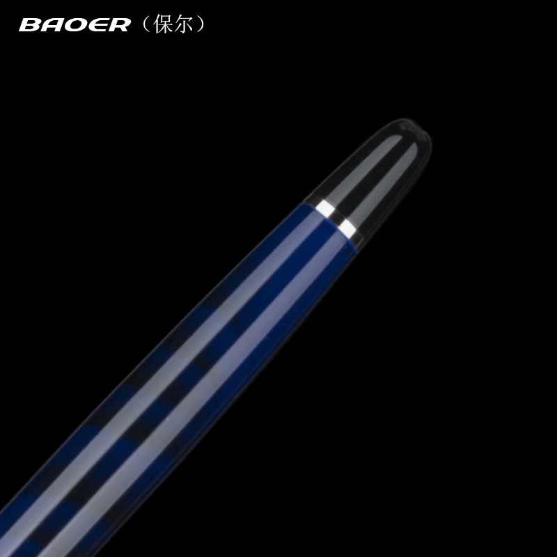 Школьные и офисные ручки BAOER 517 синего серебряного цвета Шариковая Ручка роллер 0 7