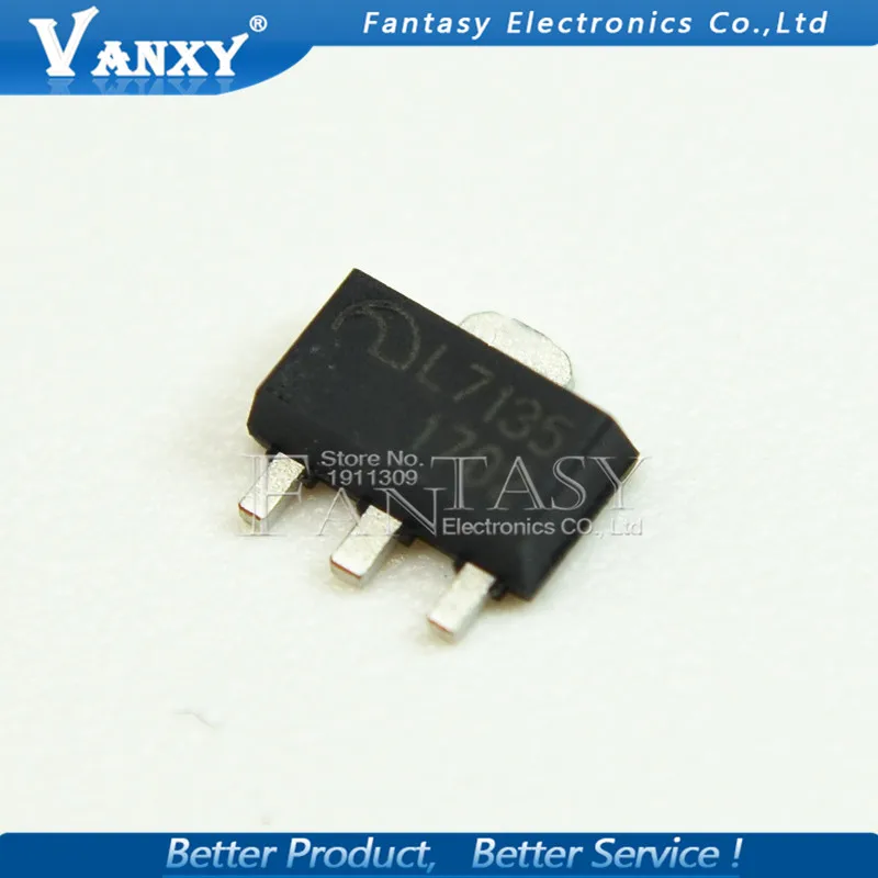 10 шт. AMC7135PKFT SOT89 AMC7135 MEL7135 SOT Новый и оригинальный| |