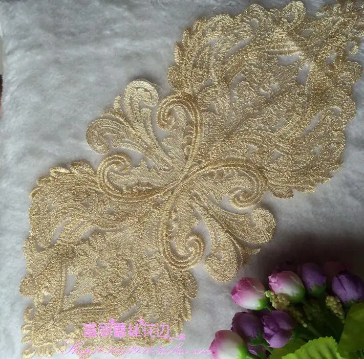 1 шт. декоративная Кружевная аппликация из полиэстера 40 х15 см|patch materials|patch decorpatch pack