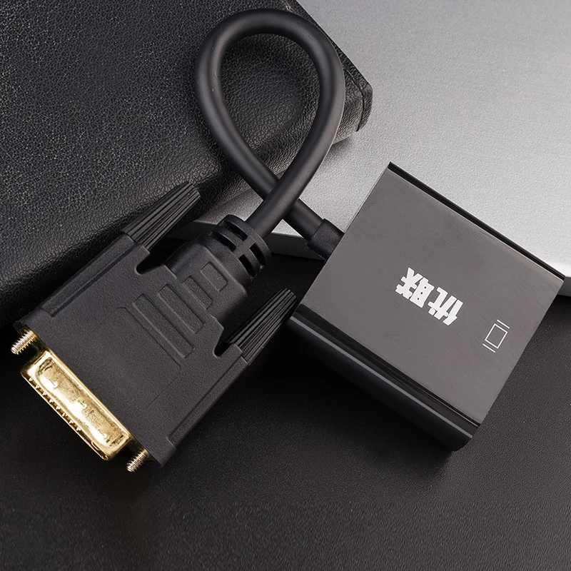 Unnlink цифровой адаптер DVI D 24 + 1 к VGA видеопреобразователь FHD1080P активный в для ПК