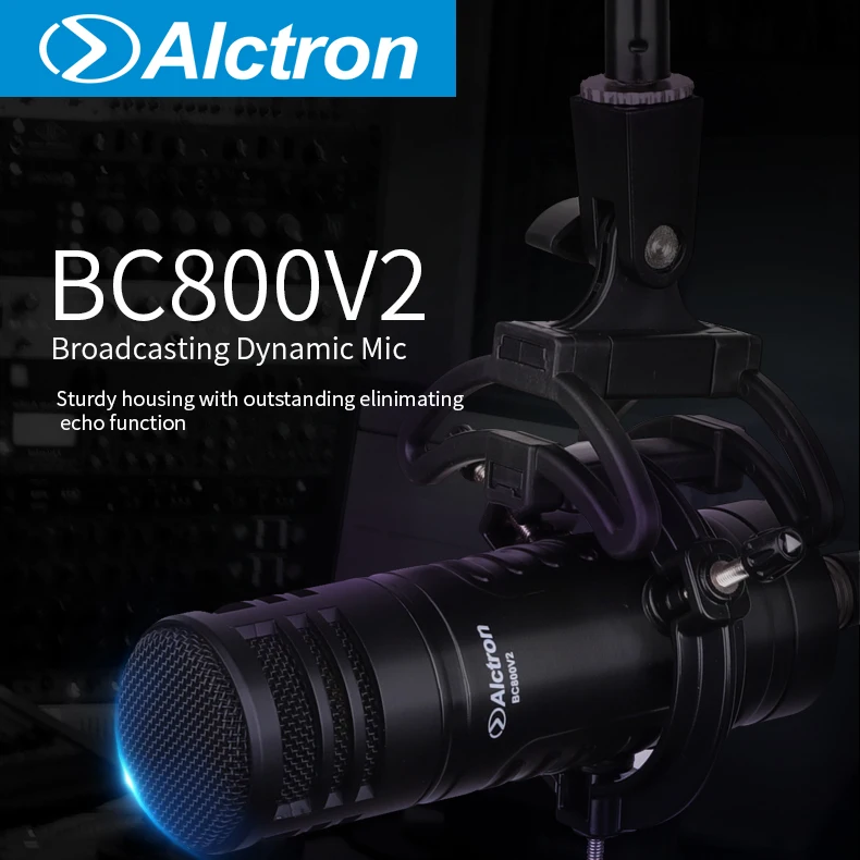 Alctron BC800V2 динамический РАДИОВЕЩАТЕЛЬНЫЙ микрофон используется в вокальной записи, инструмент сбора