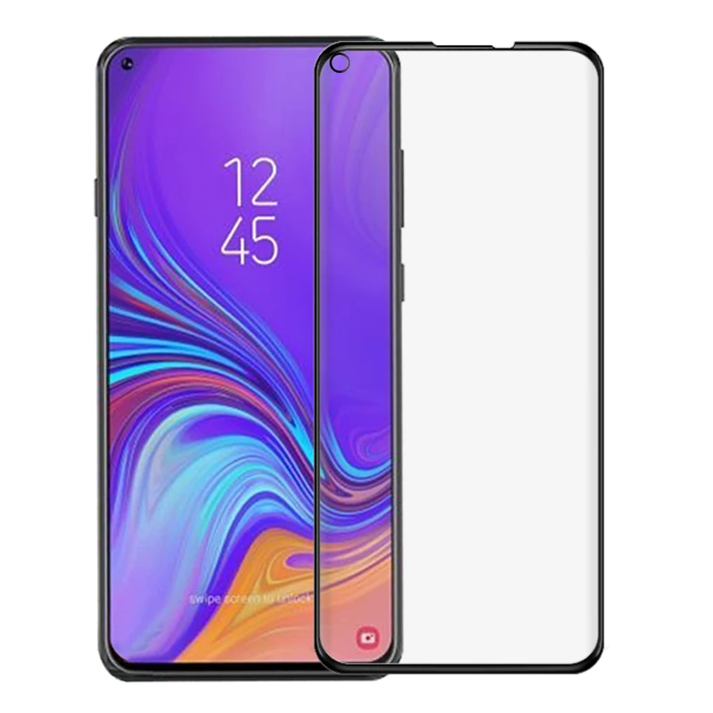 Полностью клеящееся закаленное стекло с полным покрытием для Samsung Galaxy A8S защитная