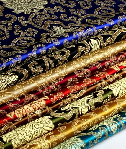 90cm*50cm Brocade costume dress fabric clothing festive scene layout antique brocade fabrics decorative rich flowers | Дом и сад