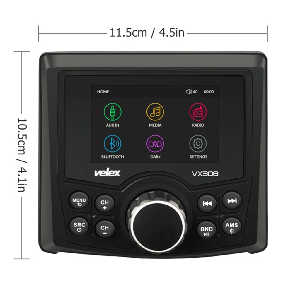 Водонепроницаемый морской цифровой медиа ресивер с Bluetooth стерео приемник