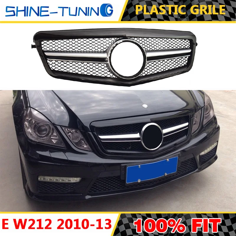 Решетка переднего бампера подходит для E class W212 E200 E300L AMG решетка 2010-13 гриль с эмблемой