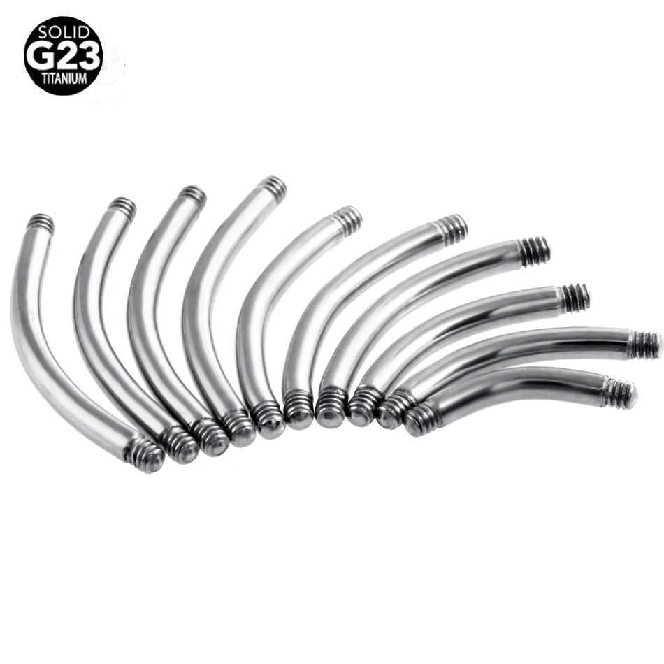 Прочные титановые кольца для бровей аксессуары пупка 14 г 16 G23 длина 6 мм-16 мм |