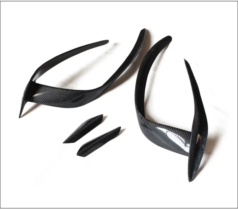 Передний бампер из углеродного волокна боковые уголки сплиттер спойлер