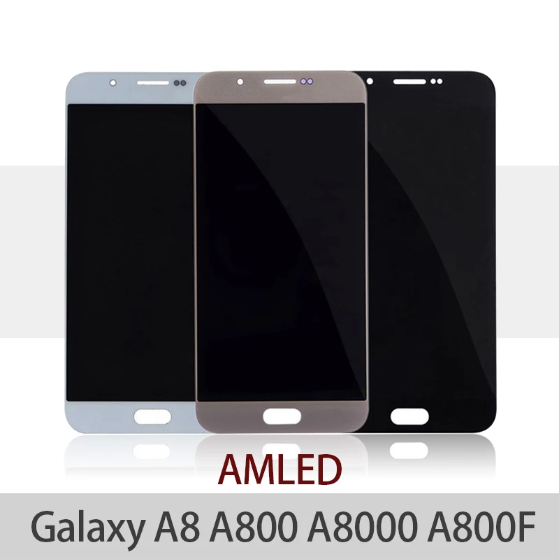 100% протестированный рабочий ЖК для Samsung Galaxy A8 2015 дисплей A800 SM A8000 A800F Сенсорная