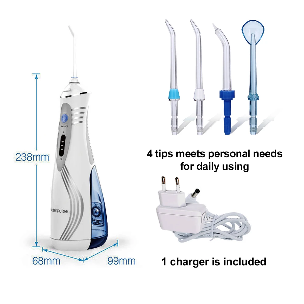 Waterpulse V400P Oral Irrigator Electric Rechargeable Portable Dental Teeth Cleaning Floss Water Jet | Бытовая техника