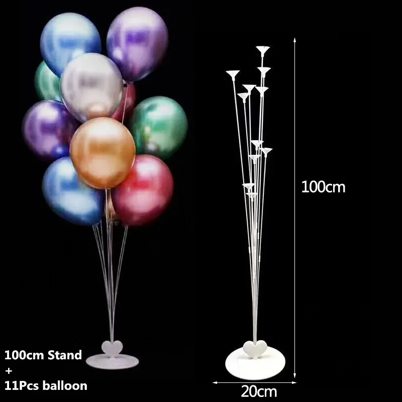 A03and 11P Ballon16 70-100 см 7/11 трубки воздушные шары подставка колонна база наклейки держатель шар аксессуары для свадьбы День рождения детский душ вечерние декор стола - Цвет: A03and 11P Ballon16
