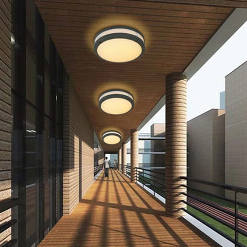 Современный уличный потолочный светильник водонепроницаемый для балкона