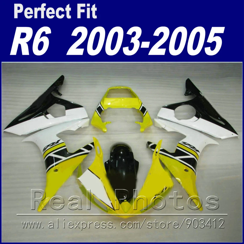 

High quality bodywork for YAMAHA R6 fairing kit 2003 2004 2005 ollive green white black Fit YZF R6 fairings 03 04 05