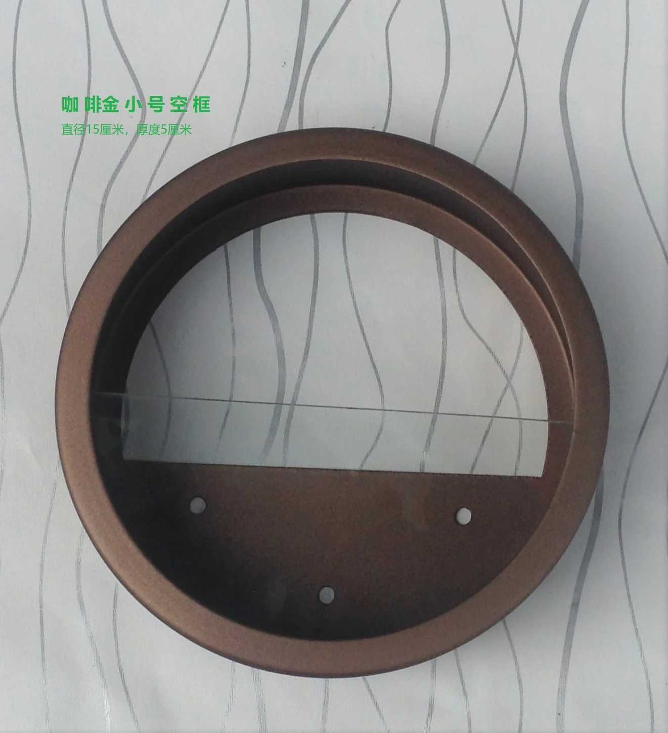 Brown-20cm Короткая настенная ваза железная искусство сплошной цвет Искусственный цветок цветной каменный держатель подвесные вазы для дома Рождественская вечеринка украшения - Цвет: Brown-20cm