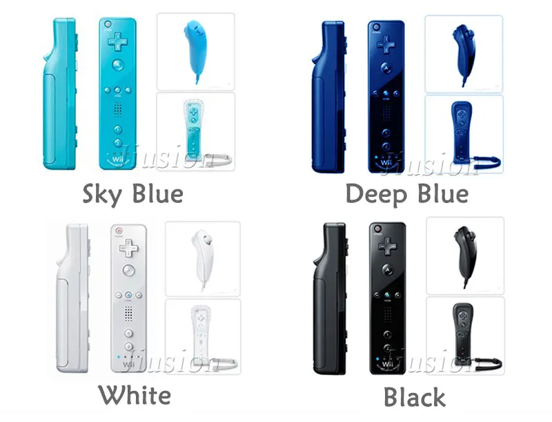 Встроенный Motion Plus нунчаки для Nintendo wii 2в1 комплект беспроводной геймпад джойстик контроллер пульт дистанционного управления игровой коврик аксессуары геймпад приставка игровая приставки игровые