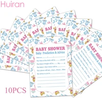 huiran 10pcs cards baby prediction advice souvenir game baby shower decor christening boy girl decor birthday party supplies