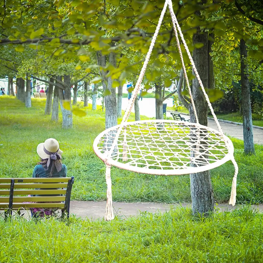 Круглый гамак-качели, подвесное кресло, уличная домашняя мебель для сада, общежития, детей, взрослых, удобное кресло, гамак-кровать