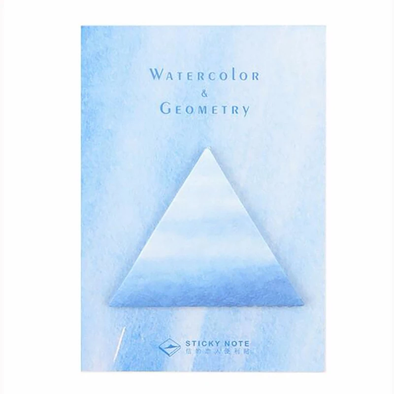 1 шт. кавайная Фантастическая Акварельная Геометрическая самоклеящаяся закладка