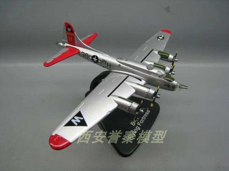 ATLAS 1/144 масштаб военная модель игрушки Второй мировой войны USAF B-17 летающая крепость бомбардировщик литой металлический самолет модель игрушки для коллекции