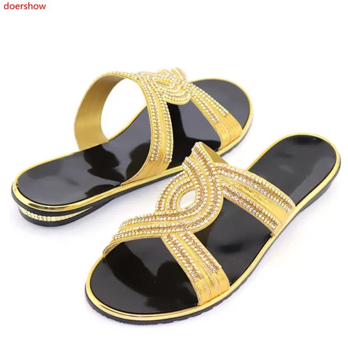 doershow 2018 New Fashion African Pumps Shoe Summer High Heels Quality Sandals red Color !SFF1-2 | Обувь