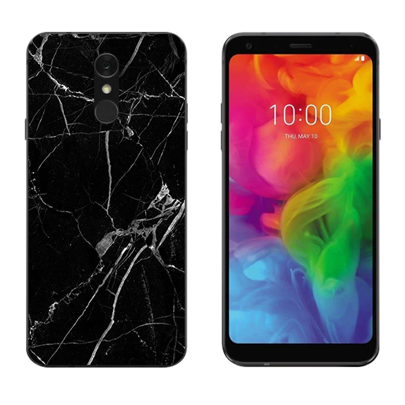 ТПУ чехол для LG Q7 + 5 дюймов Задняя крышка Мягкий силикон полный защитный
