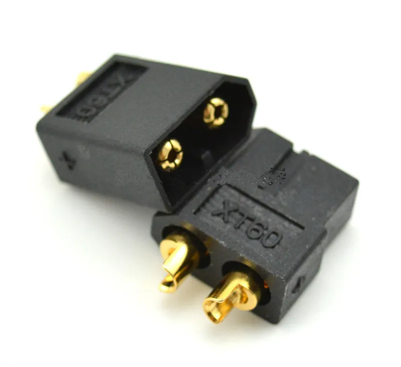 

100 pairs/lot high performance Black XT60 XT-60 Connector Plug Male Female Gold Plated Banana Plug For RC Lipo Battery DZ0094