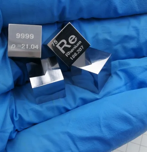 Re Rhenium Металл Высокая точность плотность куб 10x10x10мм|Магнитные материалы| |