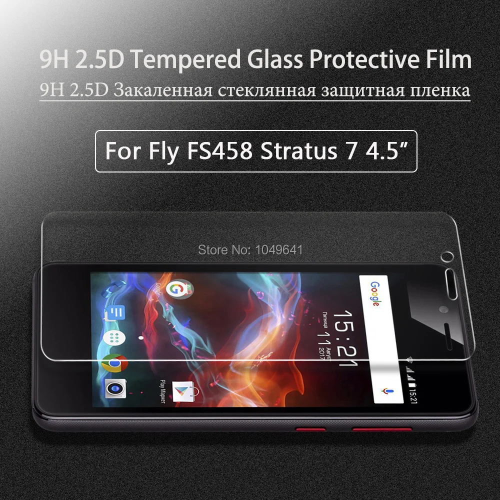JONSNOW для Fly FS458 закаленное стекло 2.5D 9H Взрывозащищенный ЖК-экран протектор для Fly FS458 Stratus 7 защитная пленка