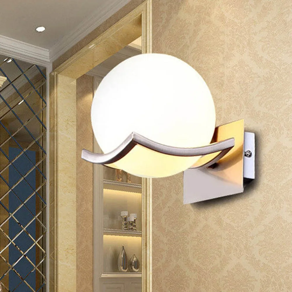 

New arrival unique and novelty led wall lamps glass ball wall lights for home E27 AC90V-260V free shipping